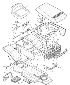 Part Location Diagram of F-96891 Murray Panel, Right